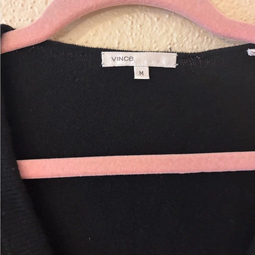 Vince Cashmere Women's Black Sweater Kimono Sleeves M - Picture 3 of 6